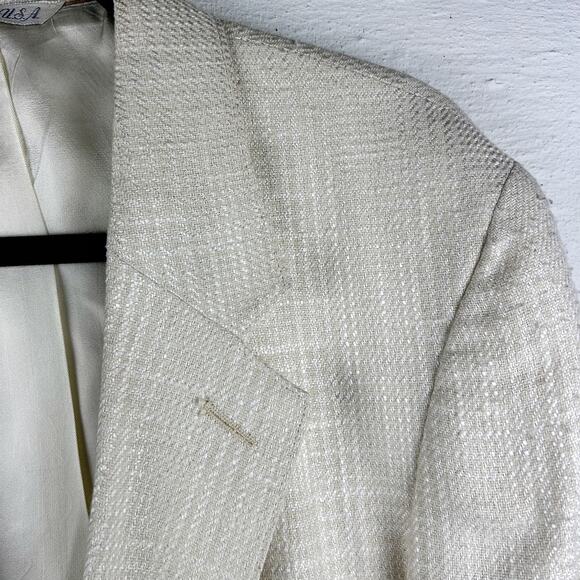Levi Strauss Tailored Classics Vintage Cream Blazer – Classic Fit,‎ L - Picture 7 of 12